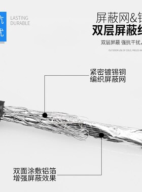 ul2线64电子线 镀锡端3 4 5 6 7 8芯24/22AWG屏蔽4铜子细软线正标