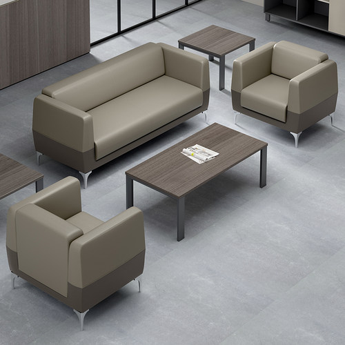 简约现装公沙发茶会组合套办几客区商务接待洽谈家具