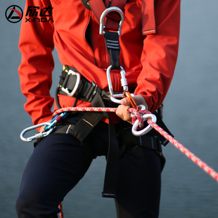欣达户外高空速降装备八字环字环下降器登山攀岩救援索降缓降器