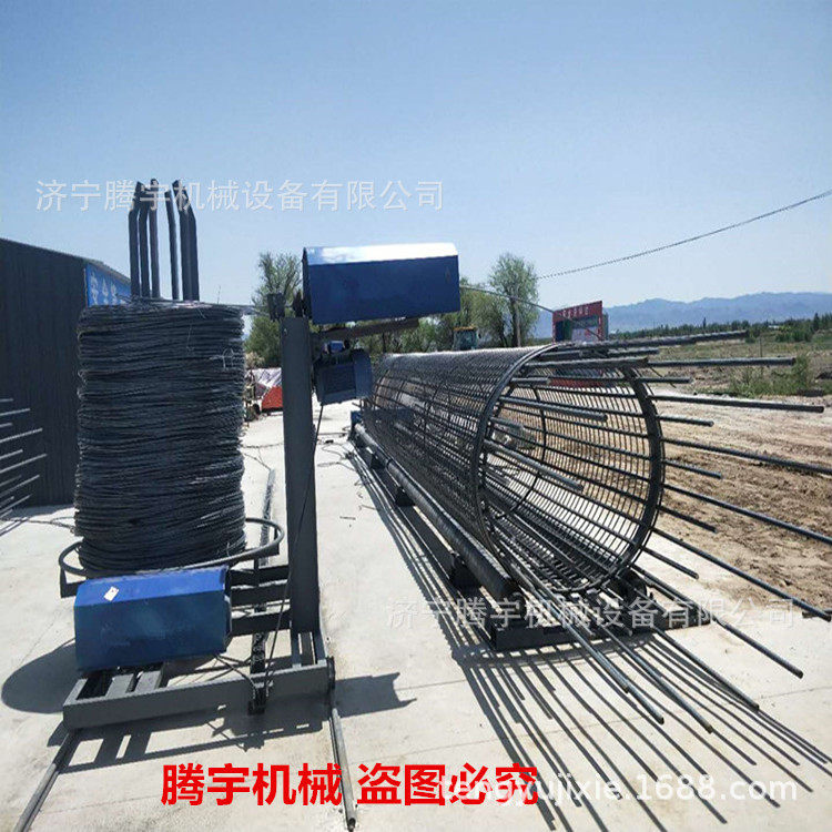 数控钢筋笼绕筋机半自动报价桥梁建筑钢筋用成型机大型钢筋地笼机
