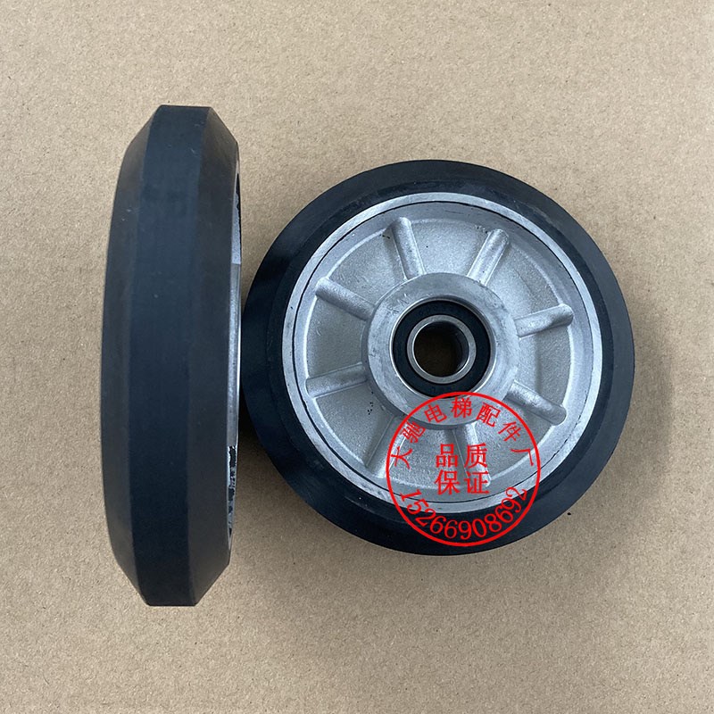 通力电梯导靴滚轮高速梯对重滚动滑轮电梯导靴轮100/125/150*6003