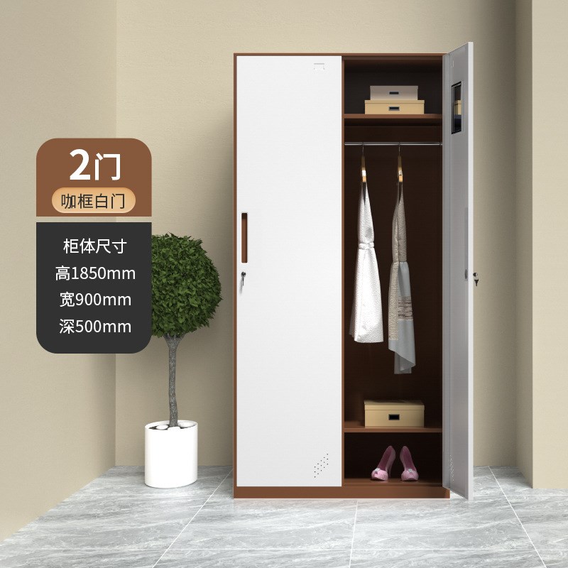 钢制更衣柜拆装套色四门带锁窄边储物柜六门员工浴室宿舍更换衣柜