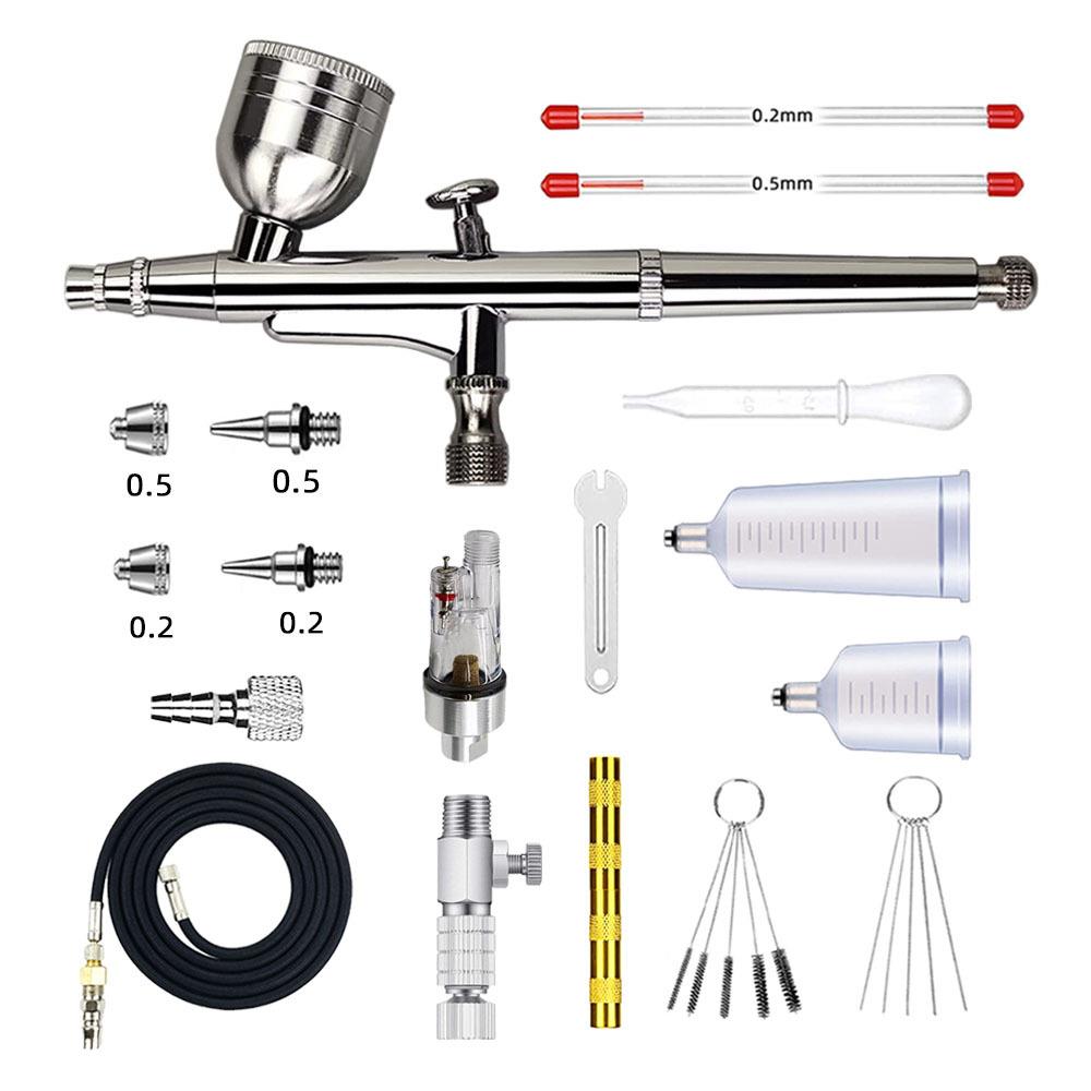 外调式HD-131美工喷笔多口径胭脂喷枪喷笔套装模型喷笔配件套装