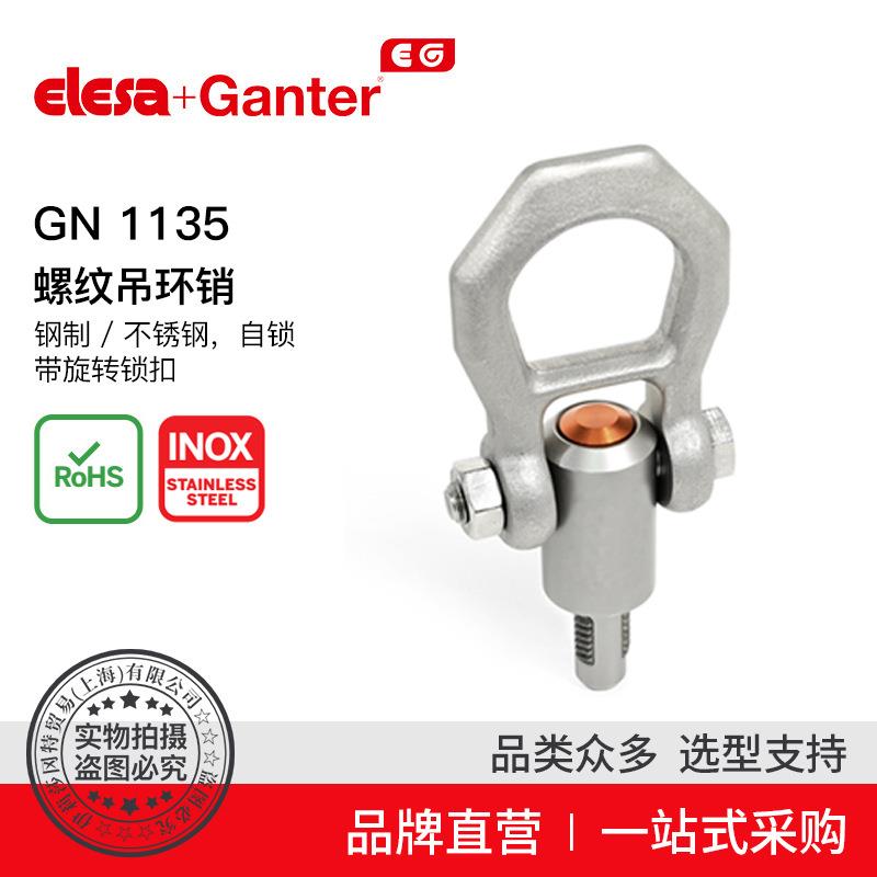 ElesaGanter伊莉莎冈特GN1135螺纹吊环销钢制不锈钢带旋转锁扣