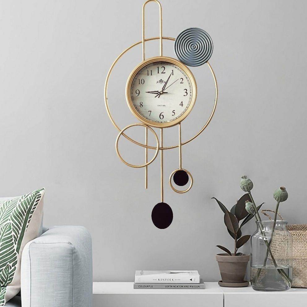 时尚家居客厅卧室书房挂钟挂表创意高颜值钟表美观大气北欧风挂钟