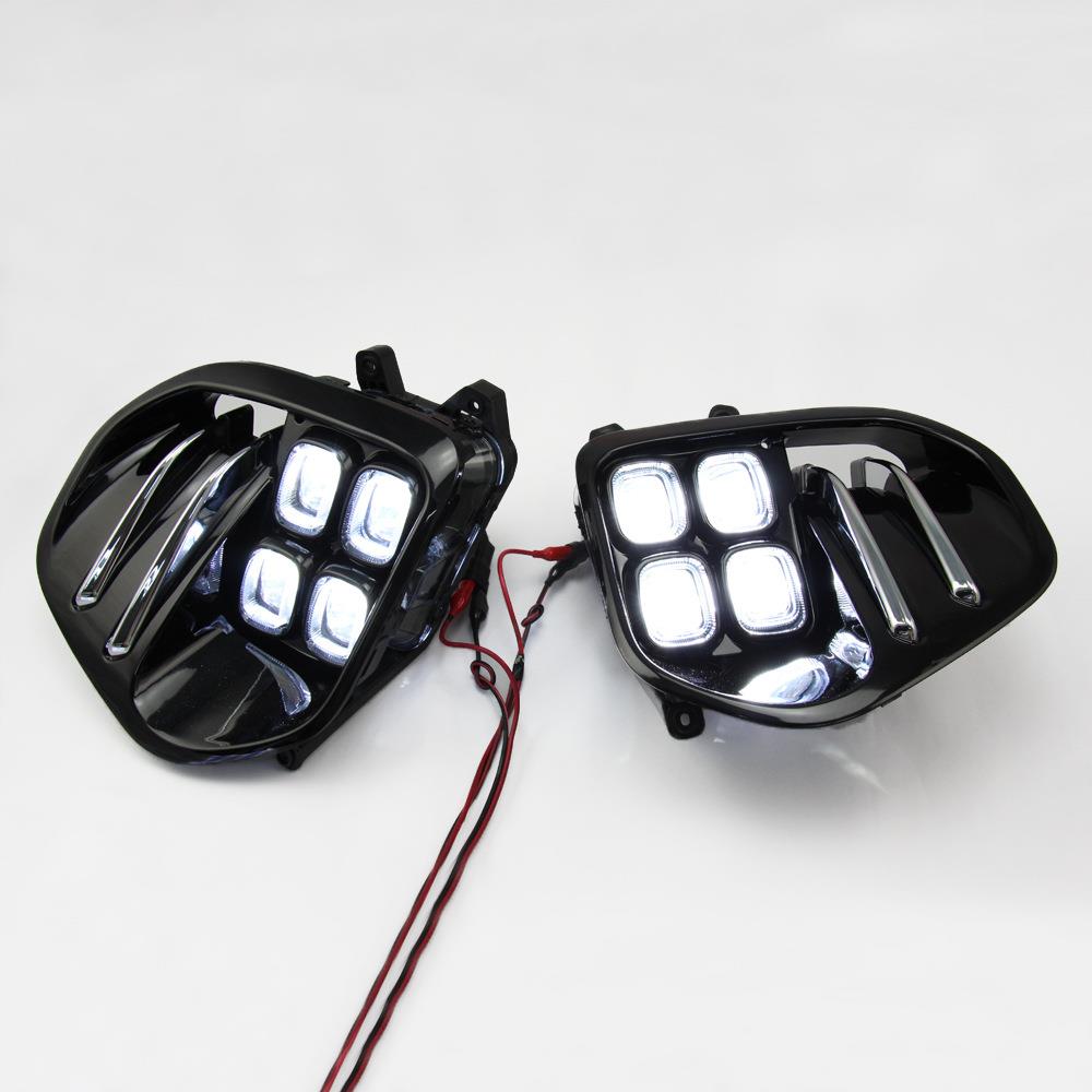 智跑日行灯适用于起亚KX5专用LED日间行车灯4眼高亮改装雾灯总成