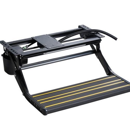 电动单层踏步RVStep房车入户门台阶铝合金材质房车踏步