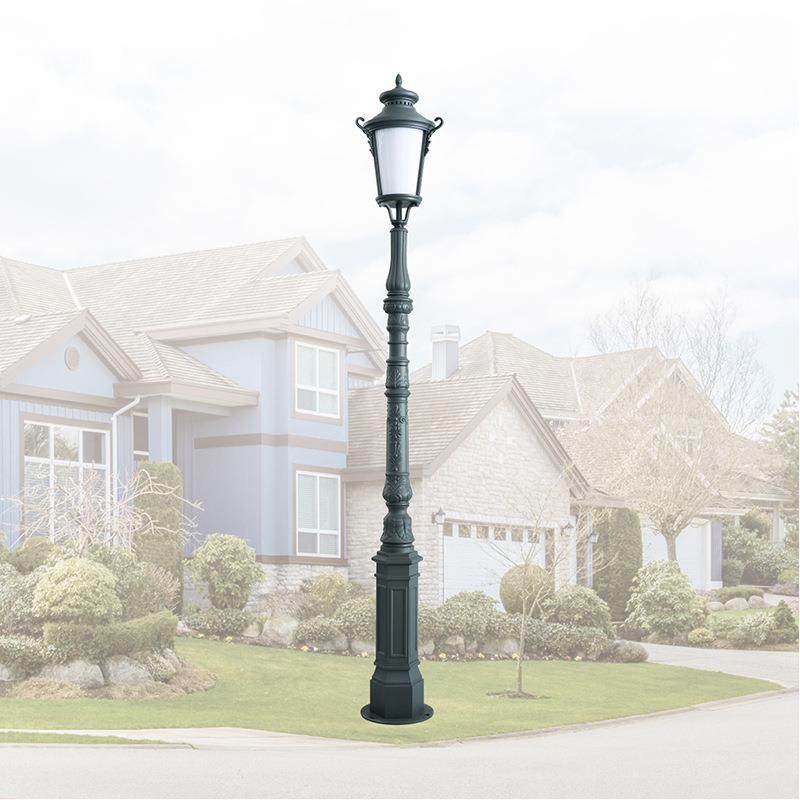 工厂直销3米LED欧式单头精铸铝庭院灯复古经典款公园别墅户外灯,家装灯饰光源,景观庭院灯饰,淘宝优惠券,粉丝福利购,淘宝优惠卷