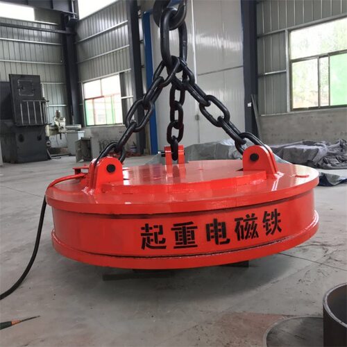 厂家供应 吊运钢铁废钢圆形吸盘 MW5-165L/1-75 叉车圆形电磁吸盘