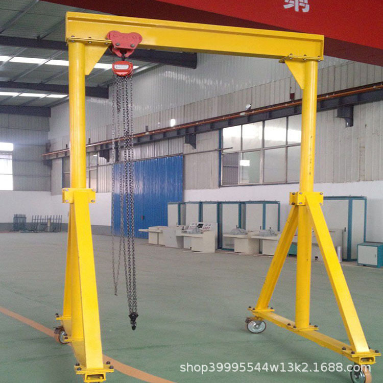 龙门吊架手推电动小型简易小型龙门架移动式起重机吊机1/2/3/吨
