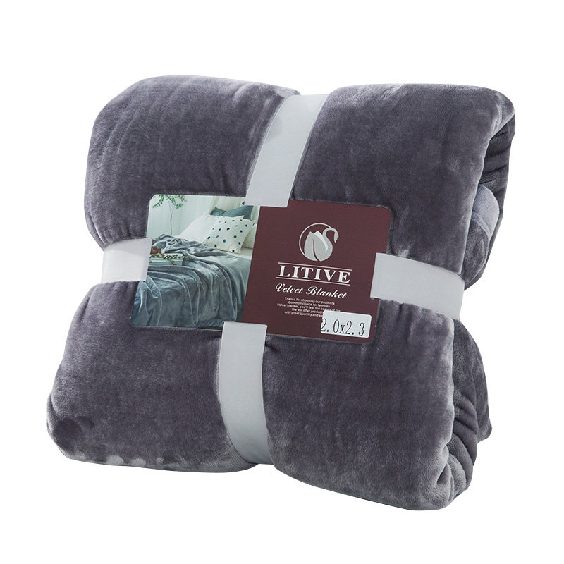 毛毯双层加厚云貂绒毯子单冬保暖午高盖毯双人法兰绒睡克重秋人季