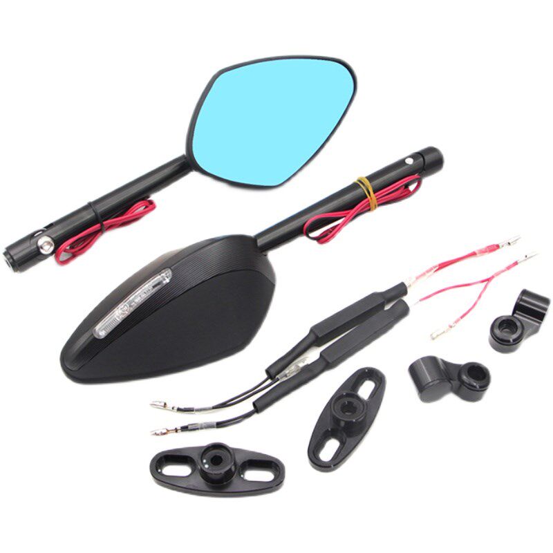 适用赛600改装后视镜向转00大视野追350反光镜带6追灯倒后镜