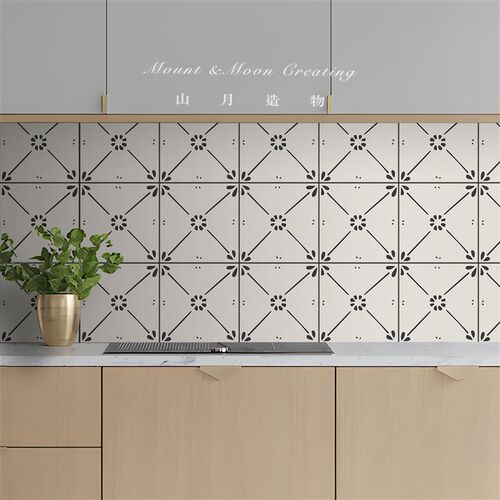 新款p防滑地板贴纸自粘地阳翻新墙贴浴室水台厕所瓷砖改造防贴