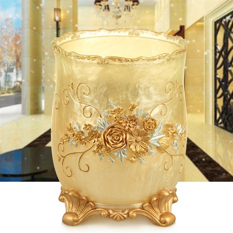 大号轻奢风垃圾桶带盖客厅家用创意桌面垃圾桶纸篓卫生间垃圾筒,家庭/个人清洁工具,垃圾桶,淘宝优惠券,粉丝福利购,淘宝优惠卷