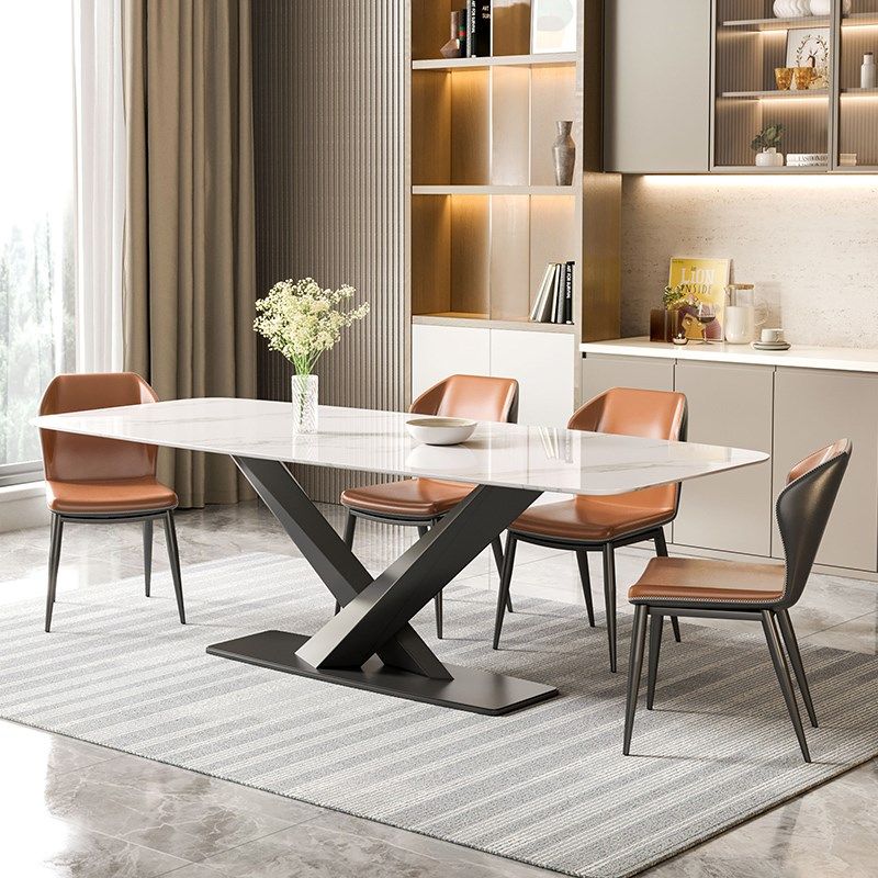 餐桌风格现简约餐台椅组合小户型岩板饭桌套装,住宅家具,岩板餐桌,淘宝优惠券,粉丝福利购,淘宝优惠卷