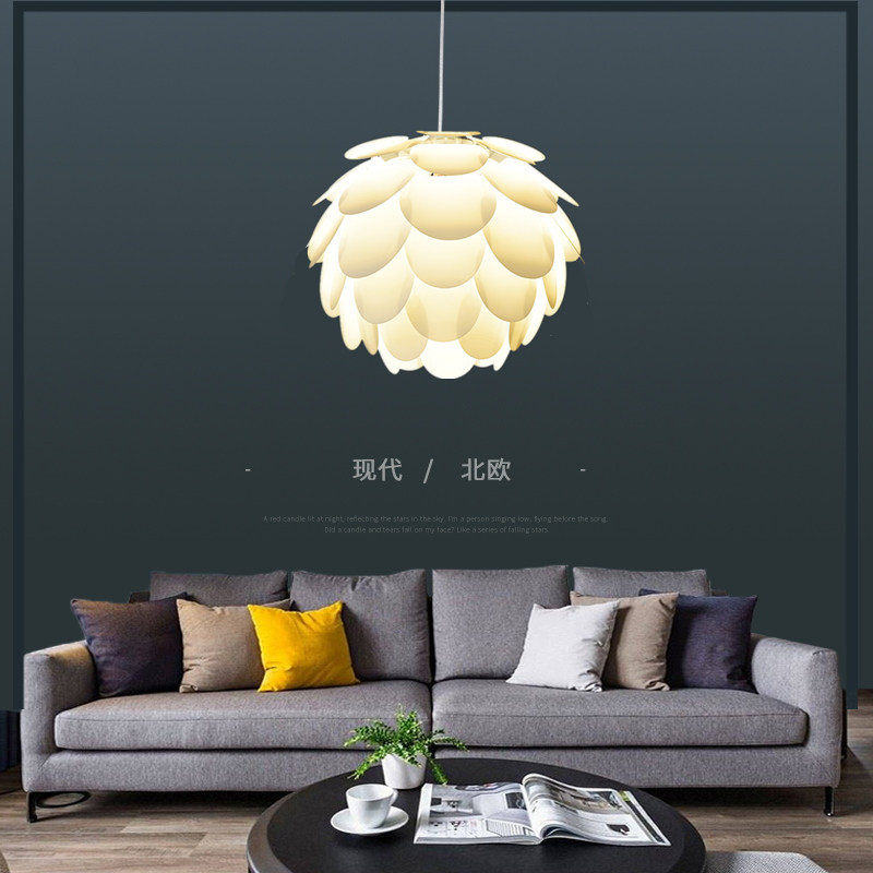 现简约吊灯创意松果灯罩餐厅卧室吊灯吧饰灯具,家装灯饰光源,客厅吊灯,淘宝优惠券,粉丝福利购,淘宝优惠卷