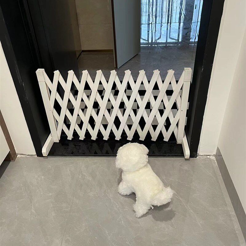 宠物围栏门笼隔断拦狗栅栏阳台栅离狗可伸缩隔栏门挡狗挡猫兔护栏