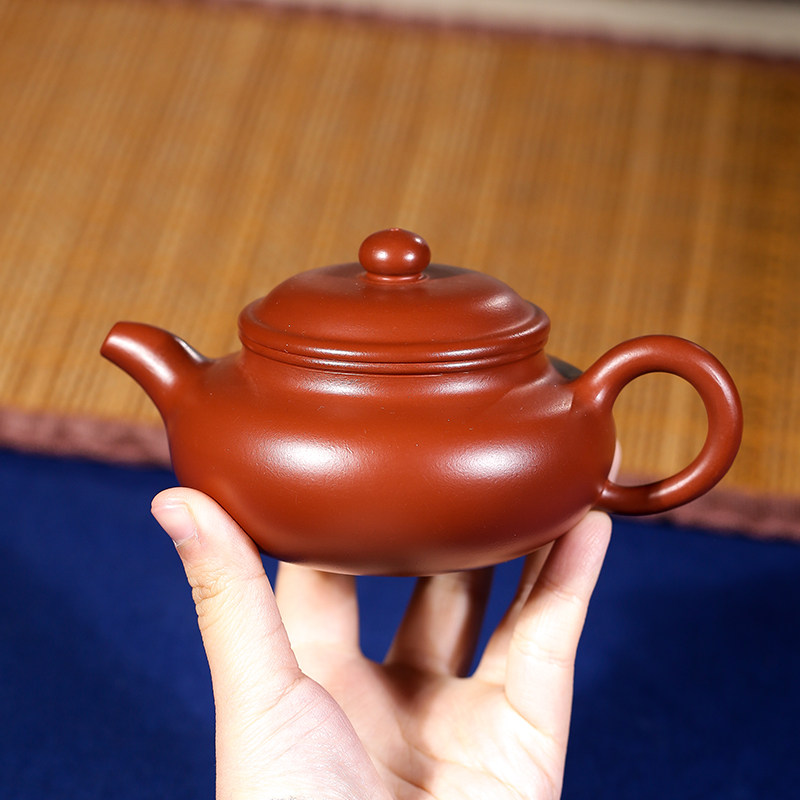 宜兴纯砂壶名茶纯手工大红袍仿古壶功夫茶具套装家用紫色泡茶家壶