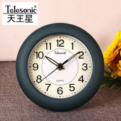 超静音小座支带夜光客厅钟用台式 带家架简约现挂钟小尺寸