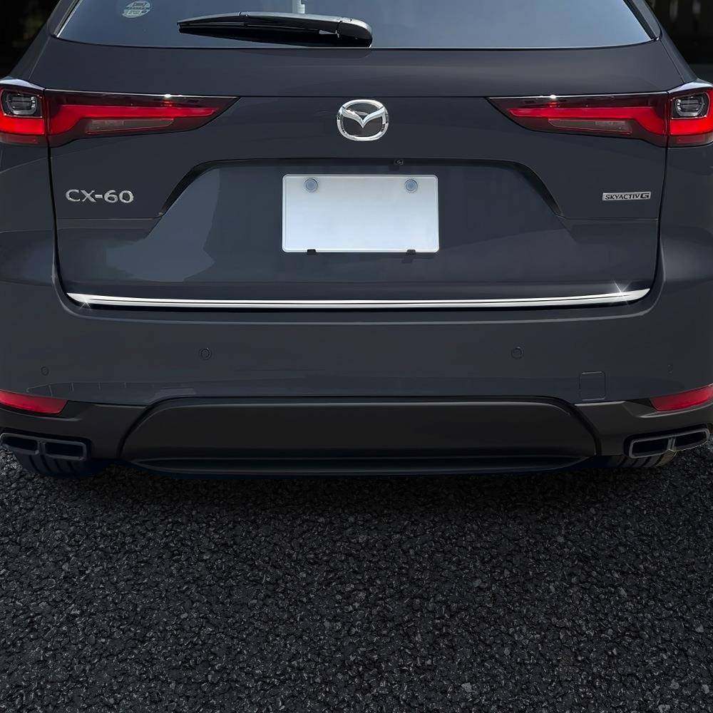 适用于22款马自达cx-60不锈钢尾门饰条MAZDA后备箱装饰亮条