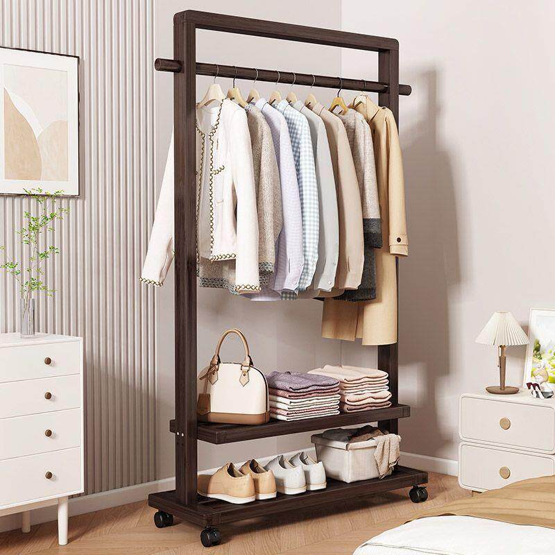 衣帽架落地卧室挂衣架可移动家用室内网红晾衣服架简约现代大衣