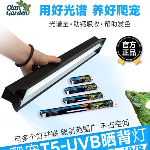 Giangarden巨人爬宠 T5灯具 UVB T5灯管T5灯罩整套定时开关T5灯