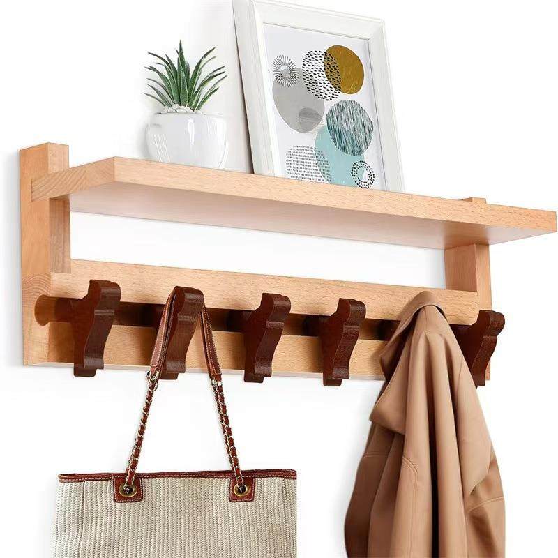 木质挂衣架滑动挂钩壁挂式衣帽架墙面隔板置物架卧室厨房实木收纳,橡塑材料及制品,亚克力管/有机玻璃管,淘宝优惠券,粉丝福利购,淘宝优惠卷