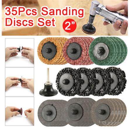 35PC2寸转矩锁扣砂纸片转矩砂碟布织布百洁布