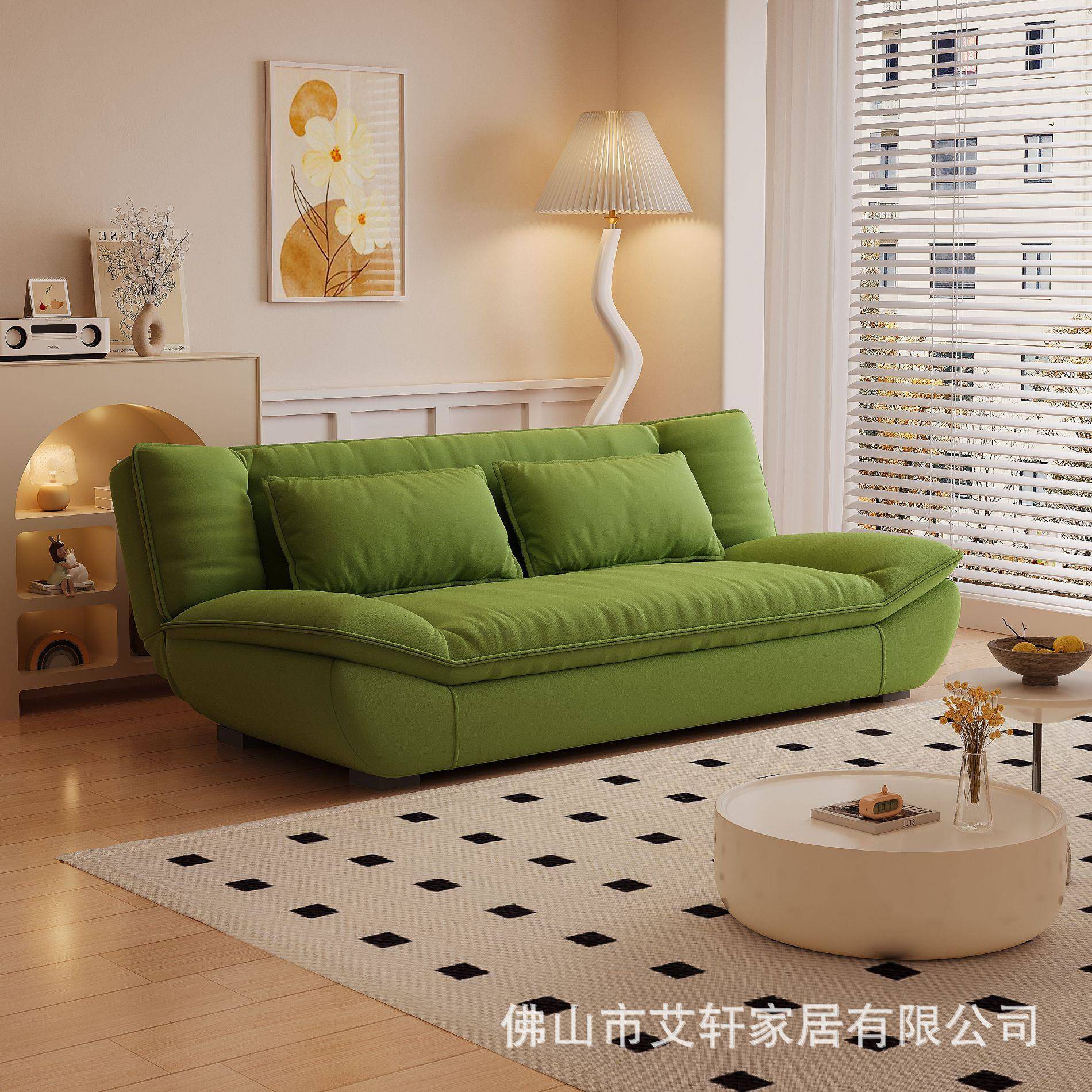 【折扣价】帆船布艺沙发床折叠两用2025新款法式小户型双人一体出