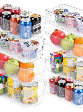 厨房冰箱收纳盒热销组合透明PET盒食品饮料整理储物盒
