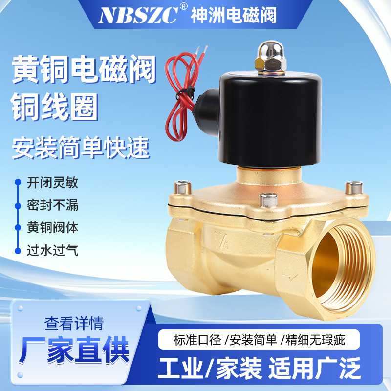 神洲电磁阀、2W系列二位二通电磁阀2W-350-35/大 NBSZC铜线圈