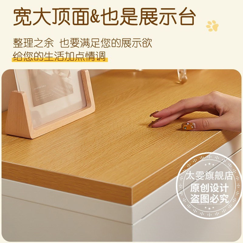 钢制餐边柜靠墙一体矮柜厨房置物架客厅茶水柜铁艺收纳家用防尘柜