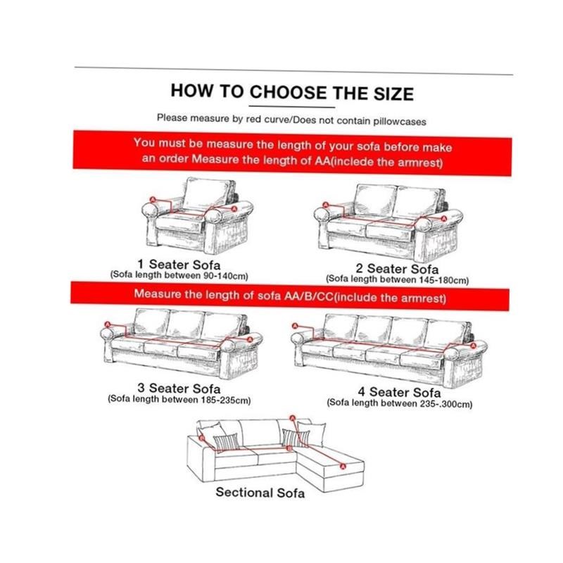 Sofa Cover for Living Room Elasticity Non-slip Couch Slipcov
