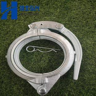 混凝土输送泵管管卡DN80快速锻造管卡镀锌压把管卡