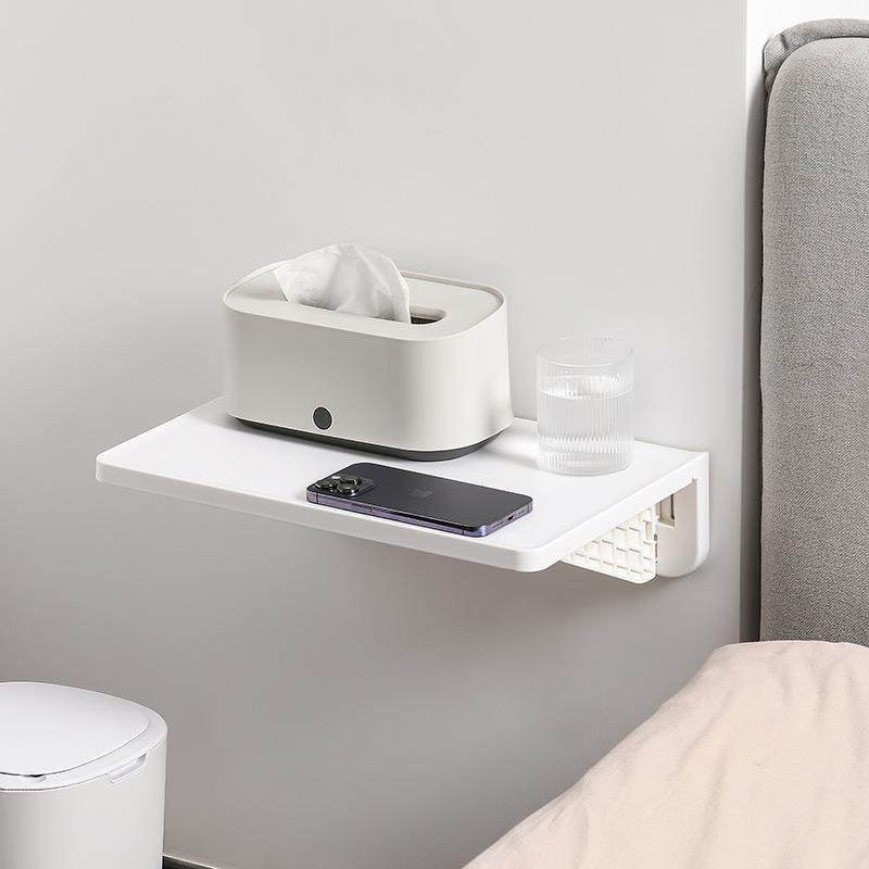 GZ6M家用可折叠置物架壁挂式厨房墙面大号置物板浴室免打孔收纳整