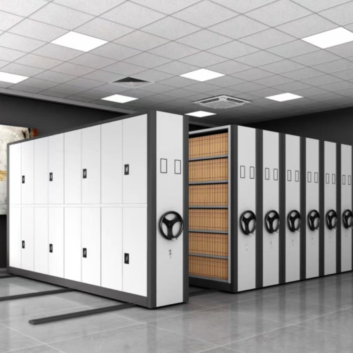 智能密集架手摇式密集柜学校档案资料柜密集文件存放柜