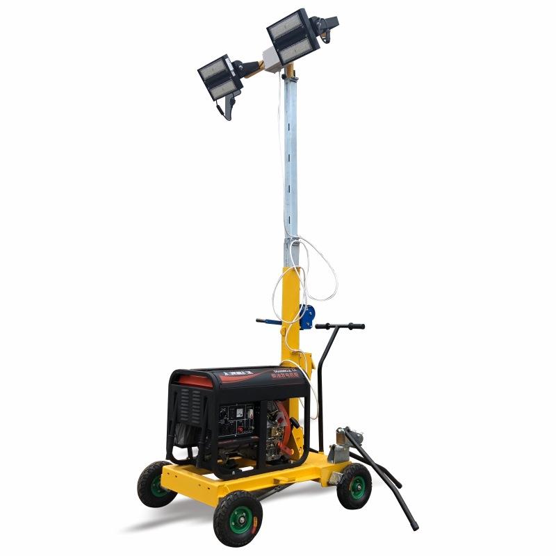 移动可升降工程照明灯投射LED工程探照灯矿井应急照明设备