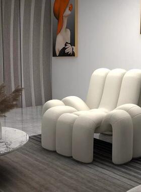 意式极简休闲单人沙发椅创意沙发设计师样板房异形阳台网红蜘蛛