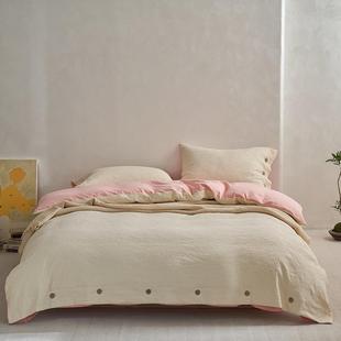 2023新品AB版简约轻奢浮雕提花复古名宿风四件套—枝桠系列1.8m