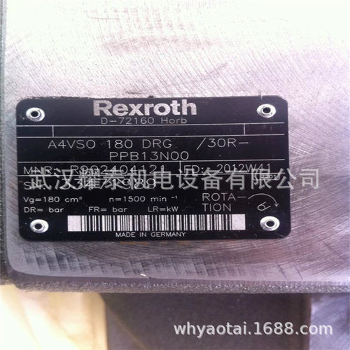 Rexroth液压泵AA4VSO180DR/30R-VPB13N00