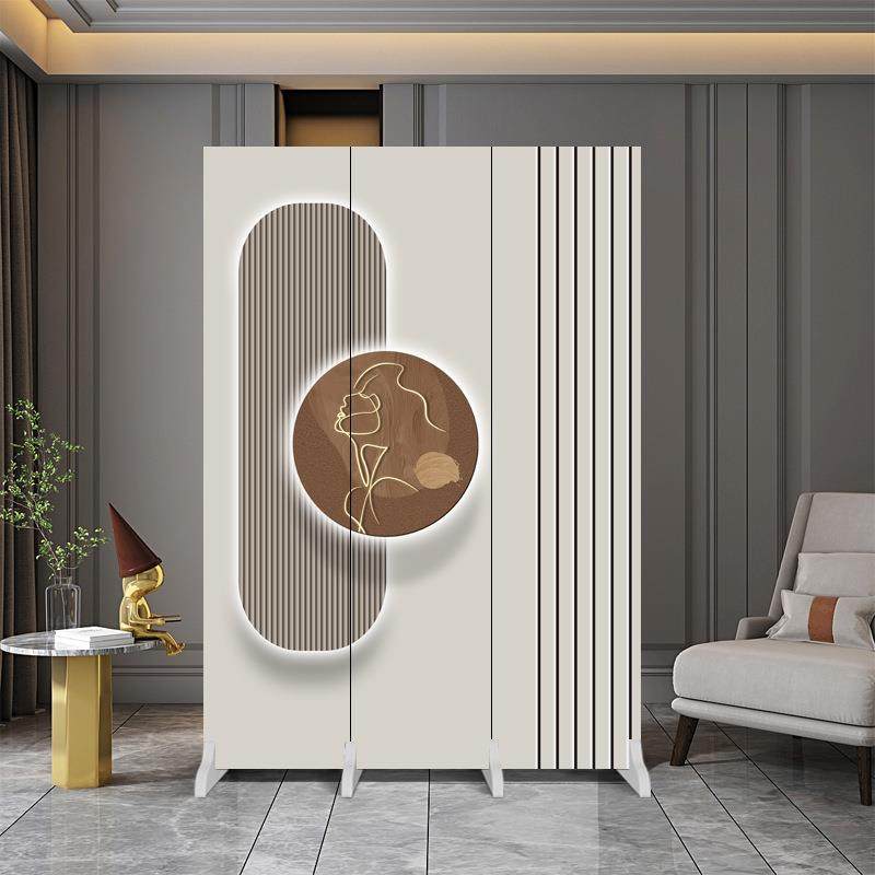 X*屏风隔墙家用客厅卧室卫生间装饰帘可折叠移动简易平进门口遮挡