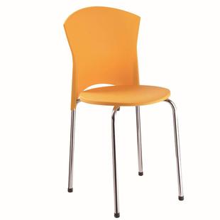 福金迪圆凳束腰正姿四脚红色塑料培训办公会议接待椅敖斐司A