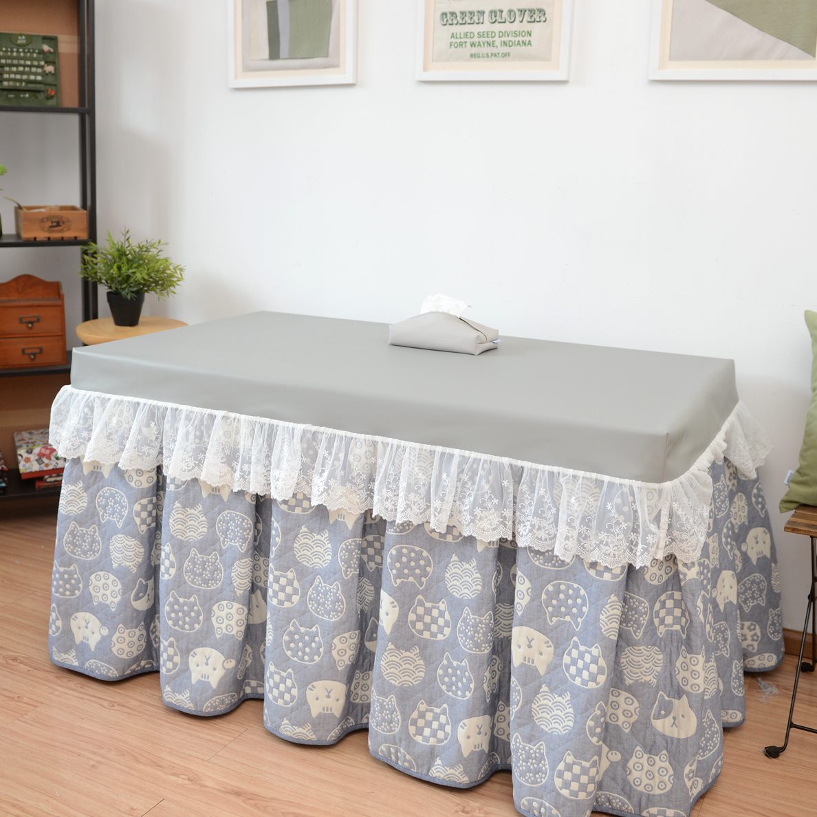 冬季茶几花火长方形提电炉加绒套加厚烤定做正方形防水防油电罩罩