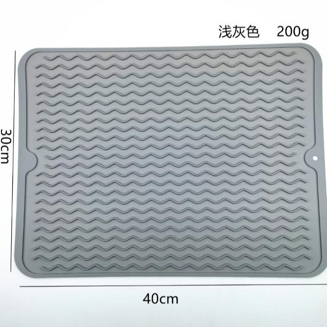 垫子垫固定菜垫厨房垫大号加厚隔热防滑菜板水垫子 台面硅胶沥水