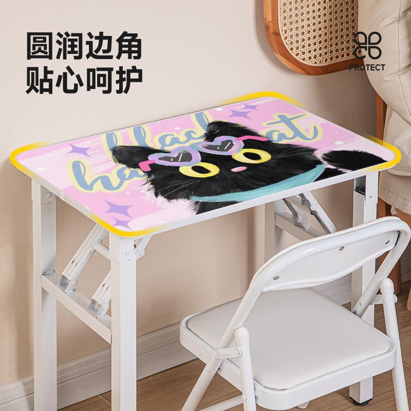 机灵童可折叠儿童学习桌椅套装家用写字桌学生简易课桌椅子书桌