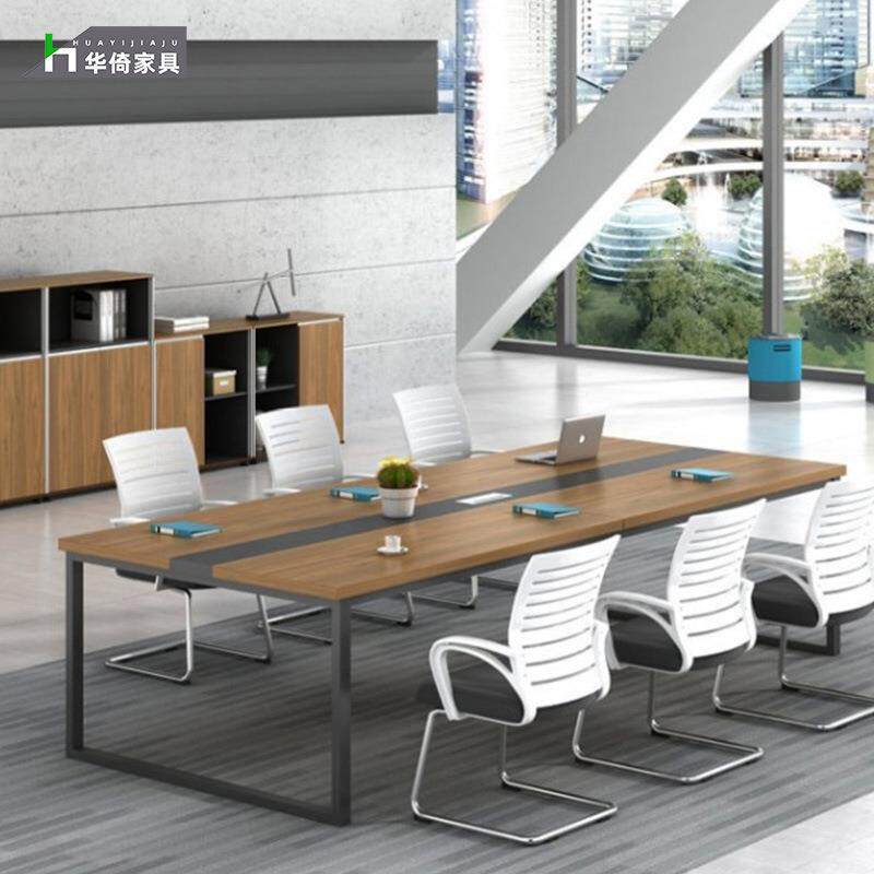 会议桌长桌现代简约小型会议室培训桌简易工作台长条办公桌椅组合