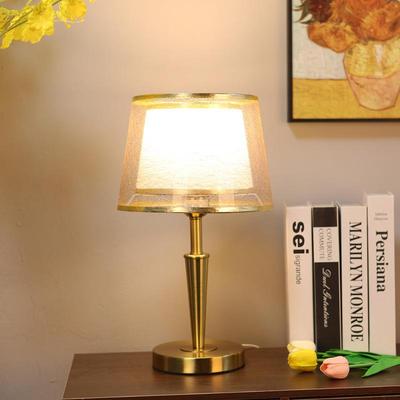 台灯轻奢高级感主卧新婚结婚婚房温馨暖光充电触摸复古卧室床头灯