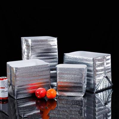 立体锡纸保温保鲜隔热袋冷藏保鲜冷冻快递一次性铝箔海鲜超大号