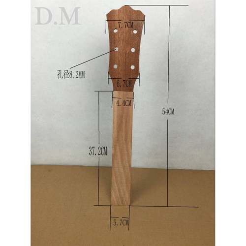 吉他柄料A级桃花芯木民谣木吉他头柄奥古曼Okoume吉他贴片琴颈