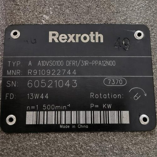 R910922744AA10VSO100DFR1/31R-PPA12N00#Rexroth//力士乐